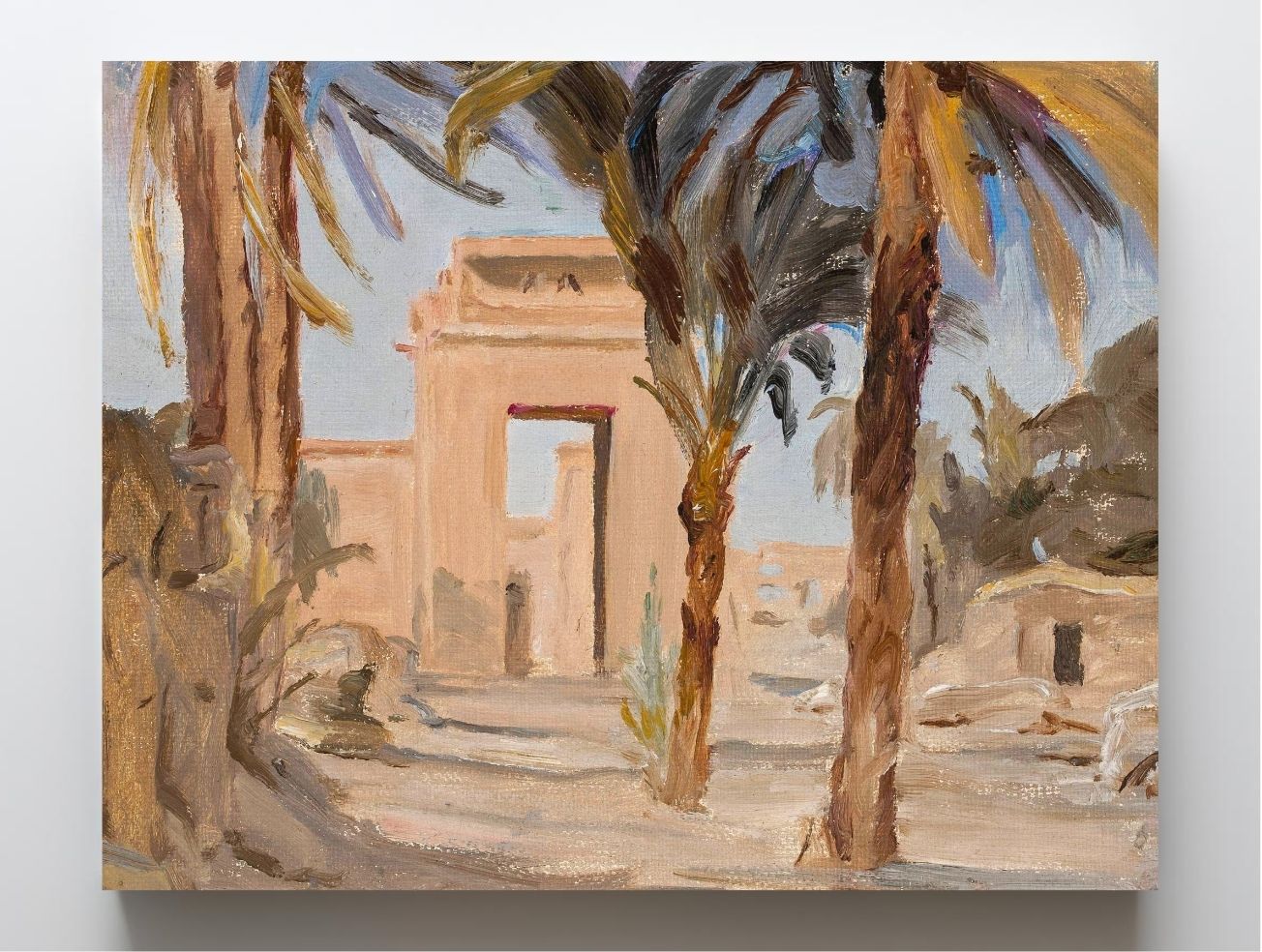 Entrance to the temple in Karnak. From the journey to Egypt
