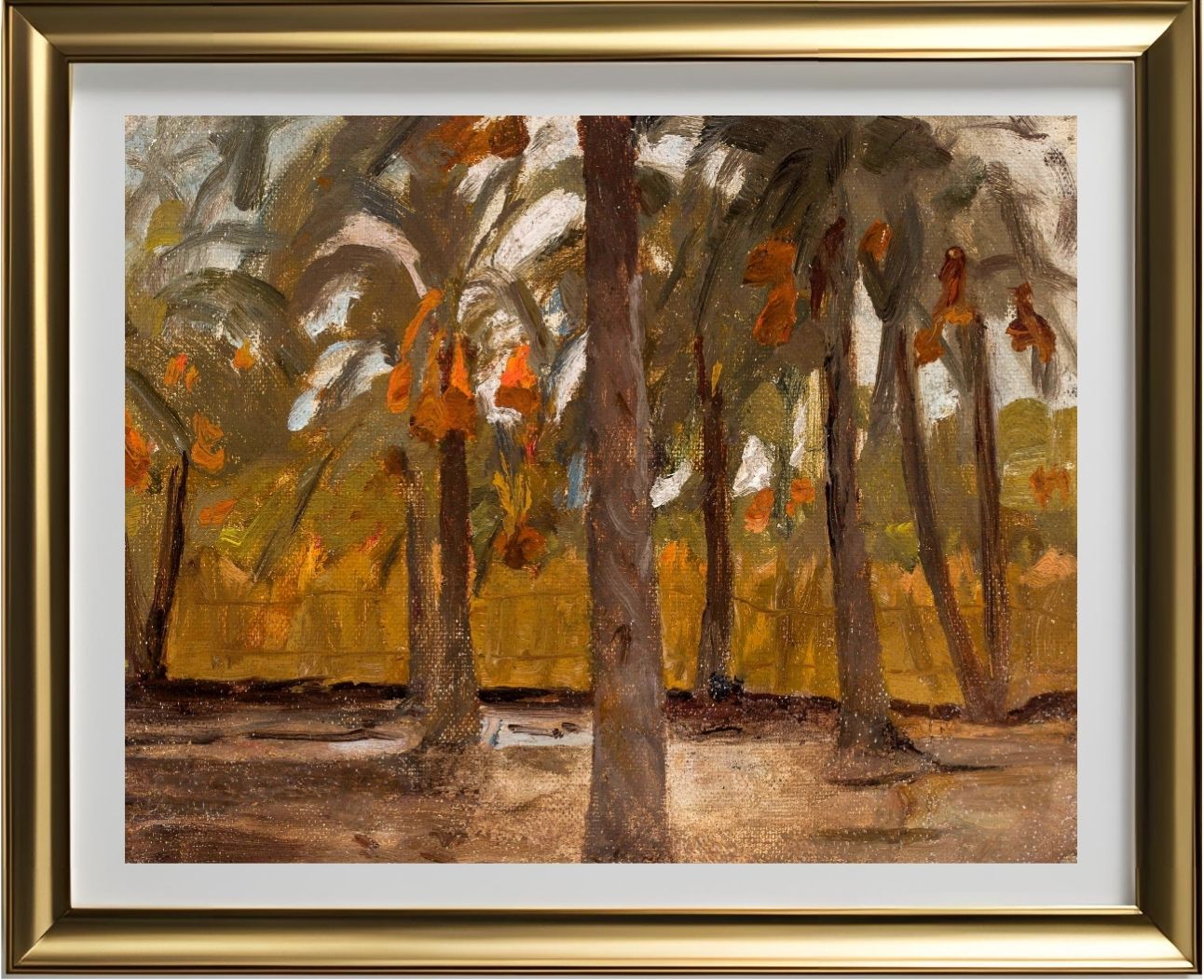 Egyptian palm forest. From the journey to Egypt