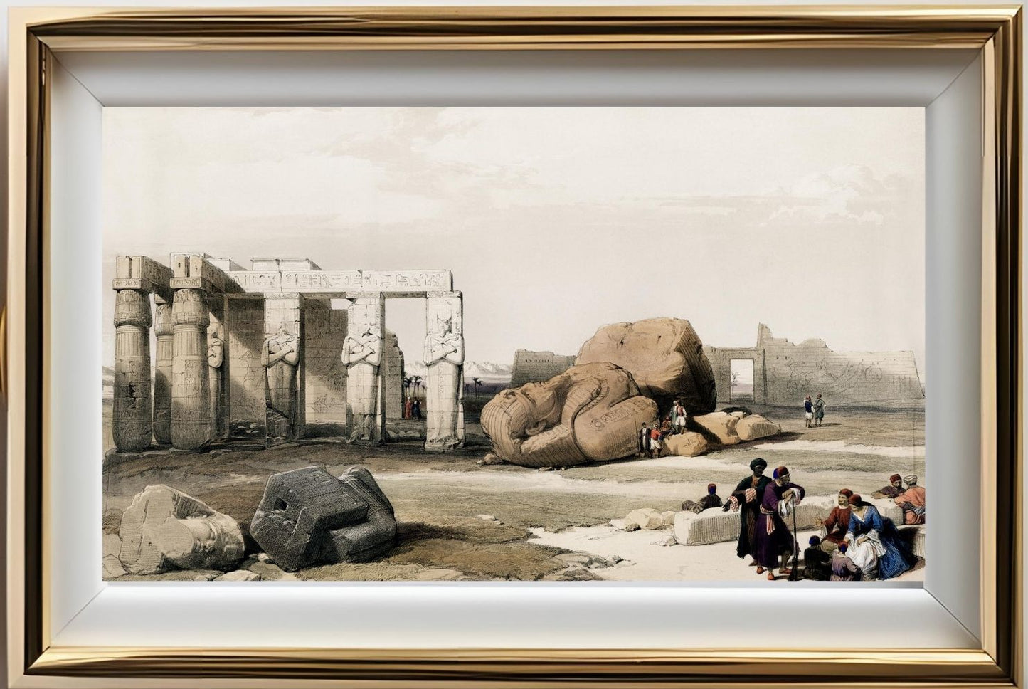Fragment of the Great Colossi at the Memnonium Thebes