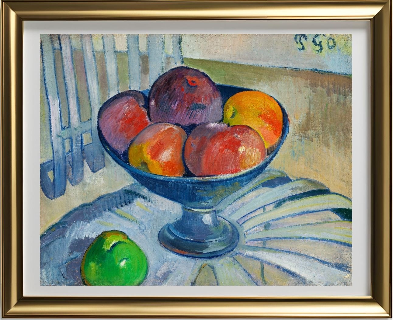 Fruit Dish on a Garden Chair