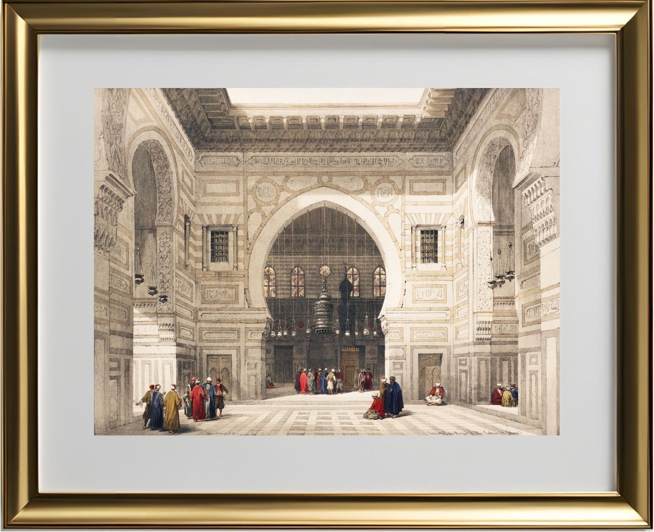 Interior of the mosque of the Sultan the Ghoree