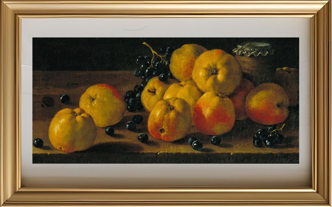 Still Life with Apples, Grapes and a Pot of Jam (18th century)