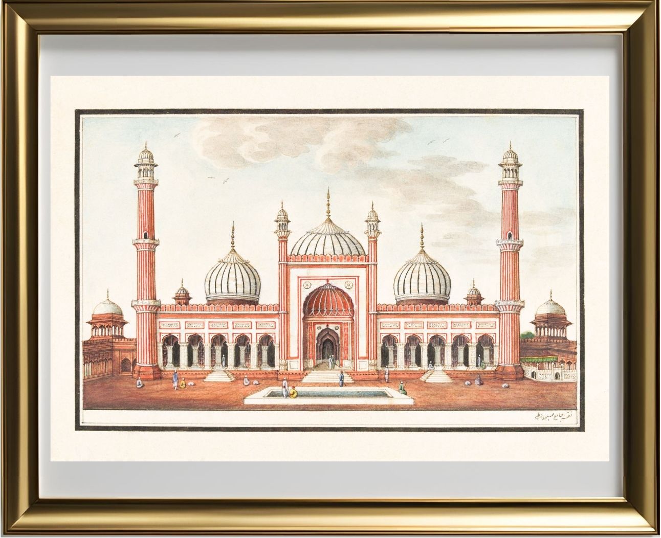 The Jami Masjid, Prayer Court, Delhi
