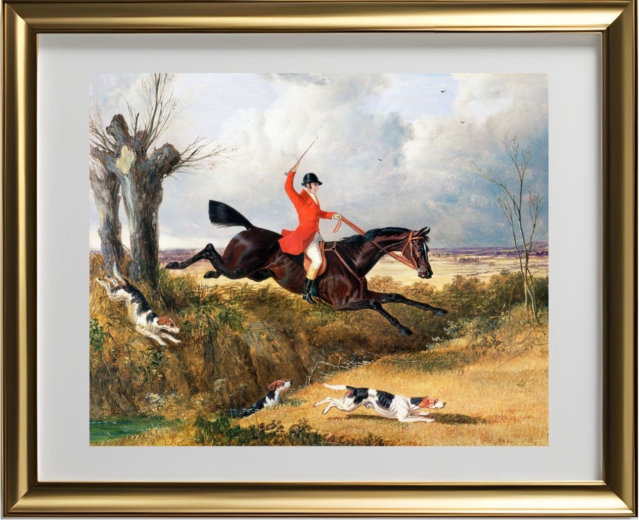 Foxhunting - Clearing a ditch