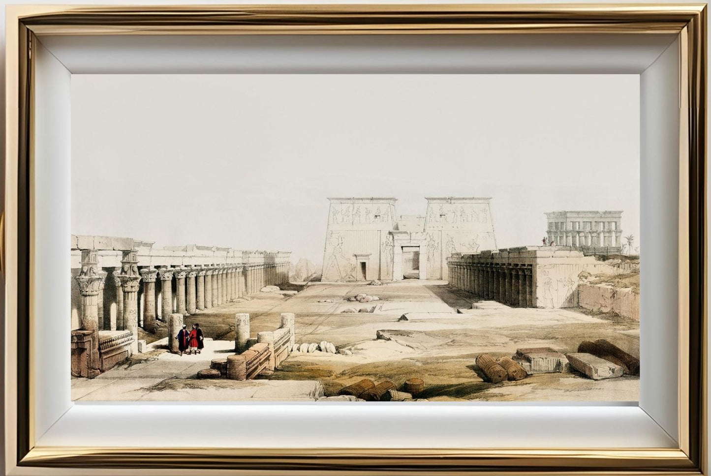 Grand approach to the Temple of Philae Nubia