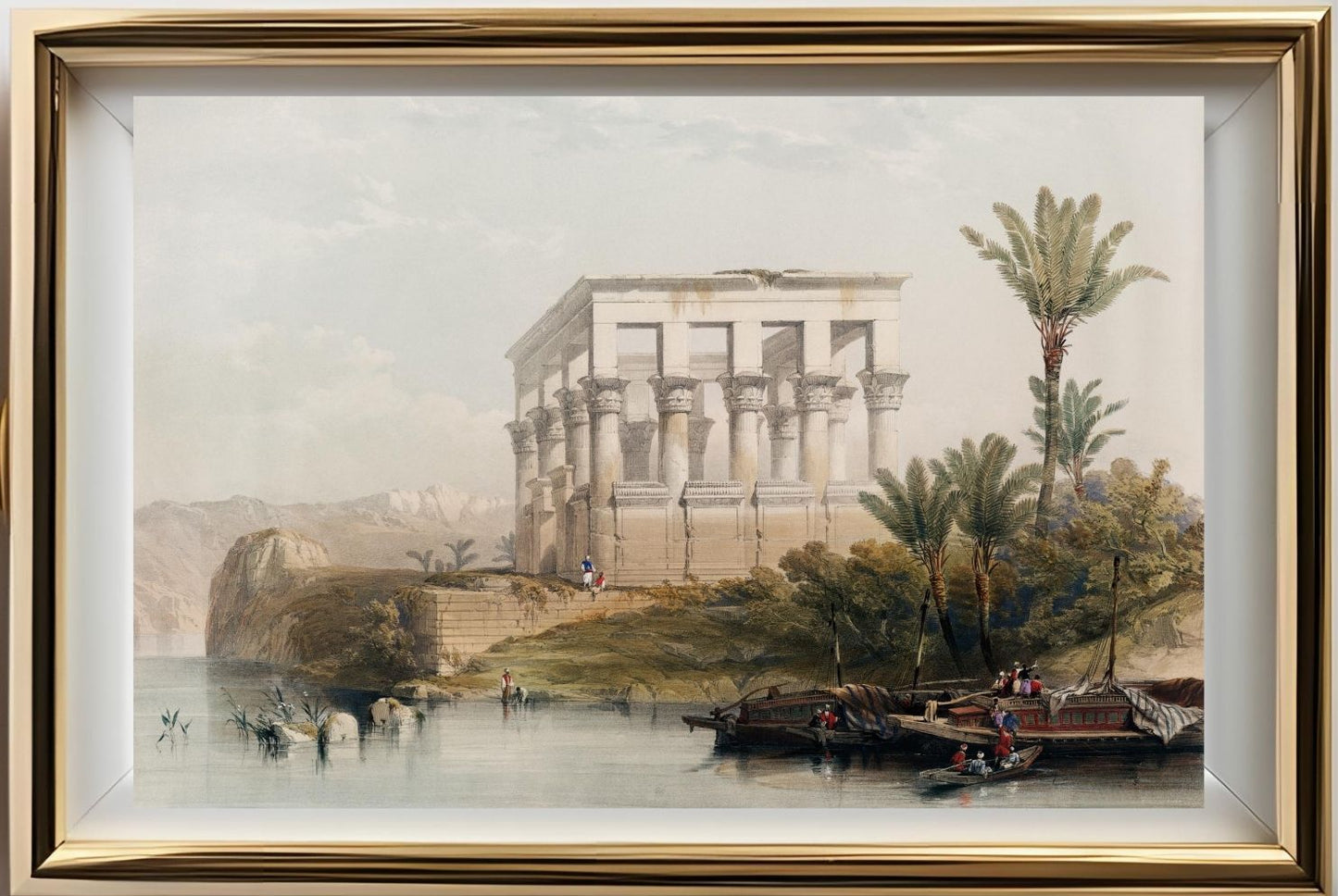 The hypaethral temple at Philae called the Bed of Pharaoh