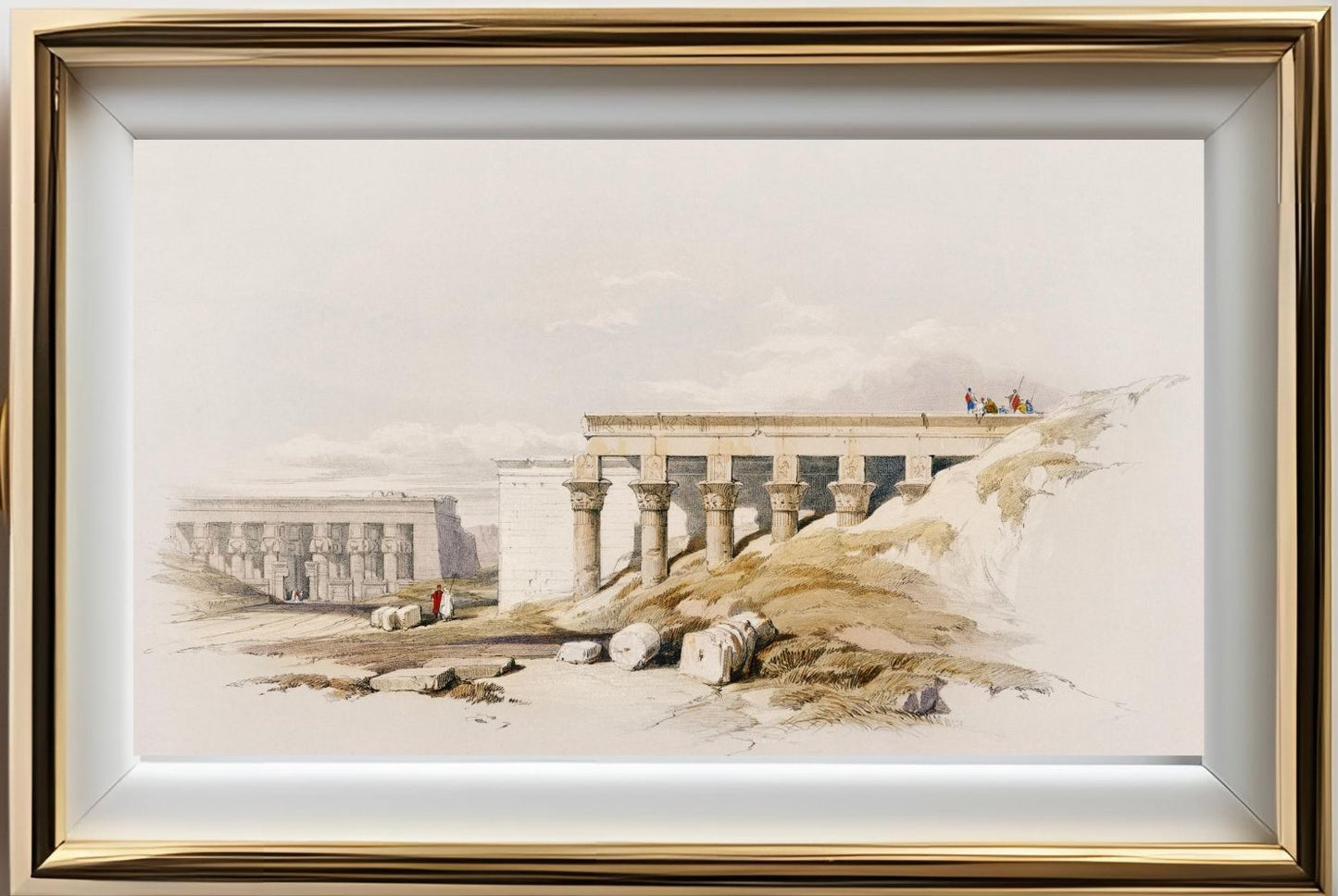 Lateral view of the temple called the Typhonaeum at Dendera (Dandara)