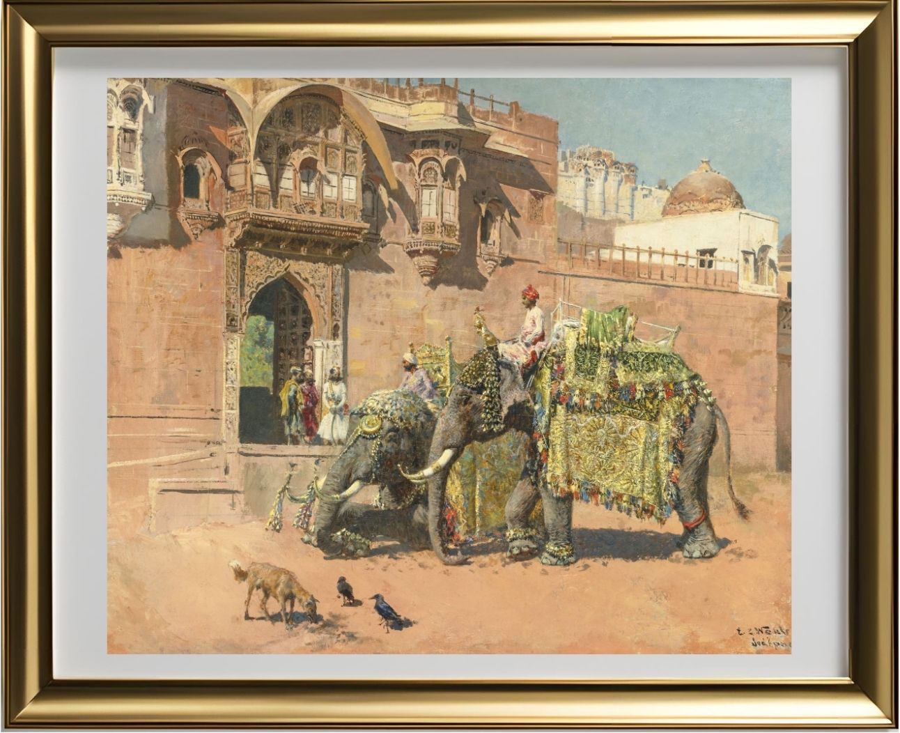 Les éléphants du Rajah de Jodhpore