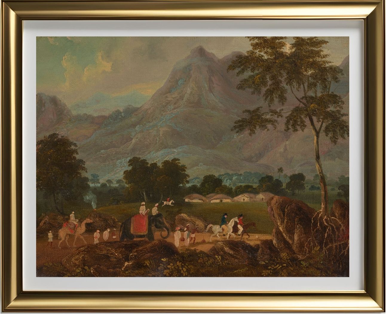 The road from Calcutta to Patna with an elephant and a camel