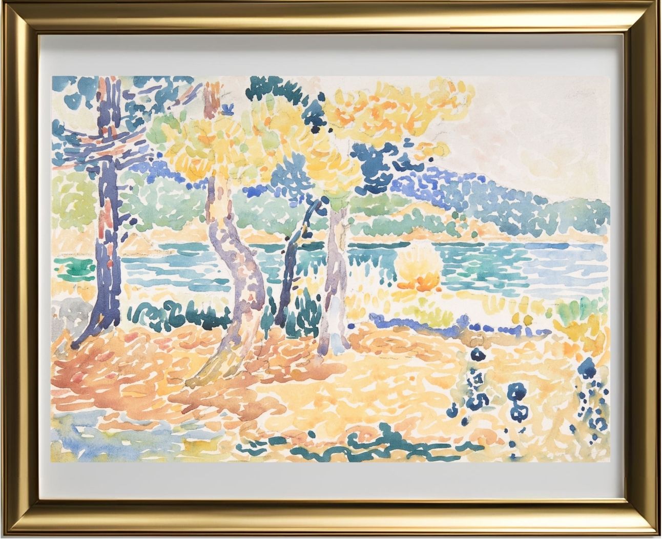 Pines on the Coastline