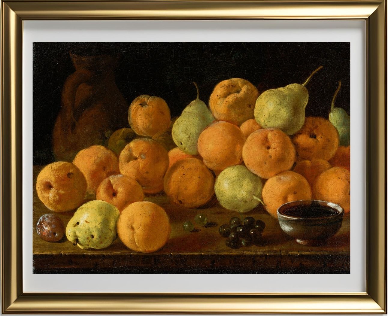 Still Life With Peaches, Pears And Grapes