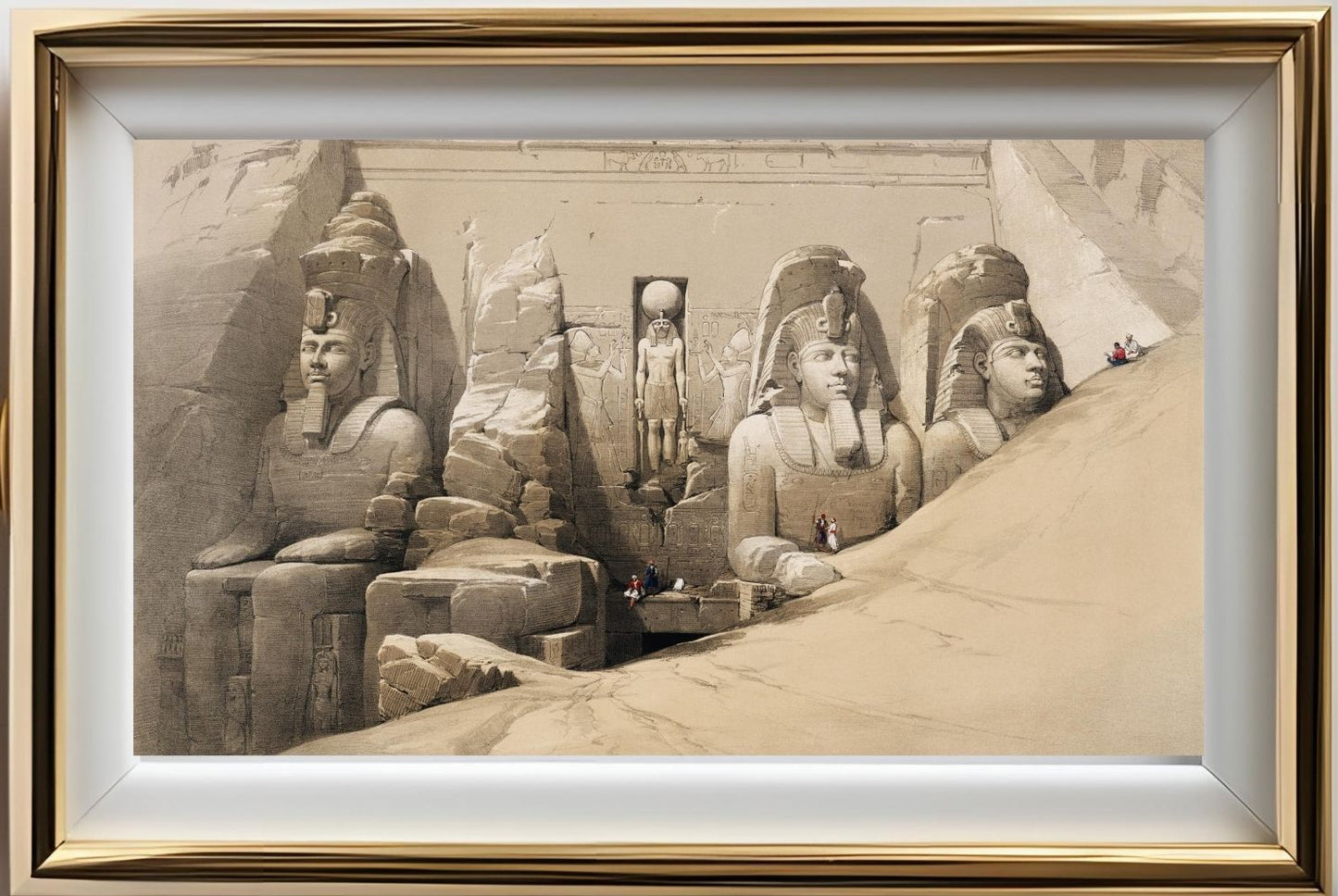 Front elevation of the Great Temple of Aboosimble Nubia