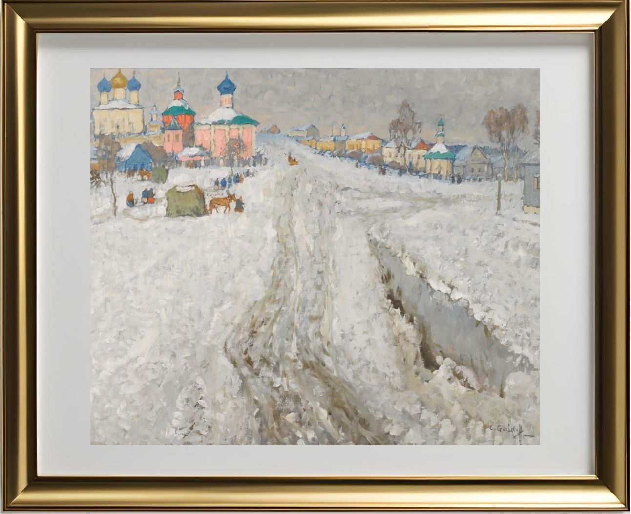 Russian Town Under The Snow