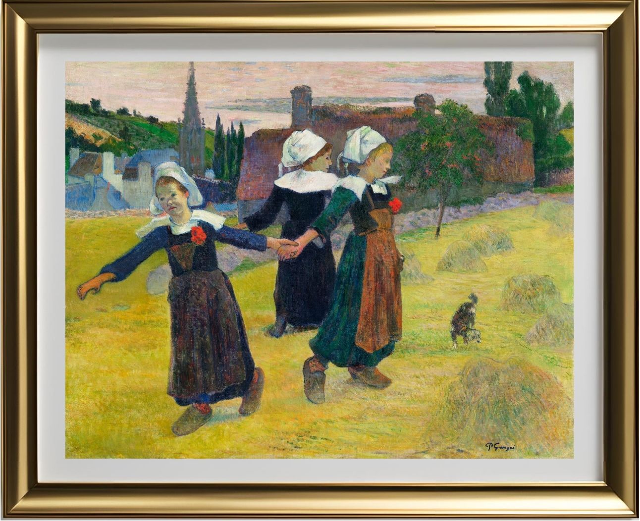 Breton Girls Dancing