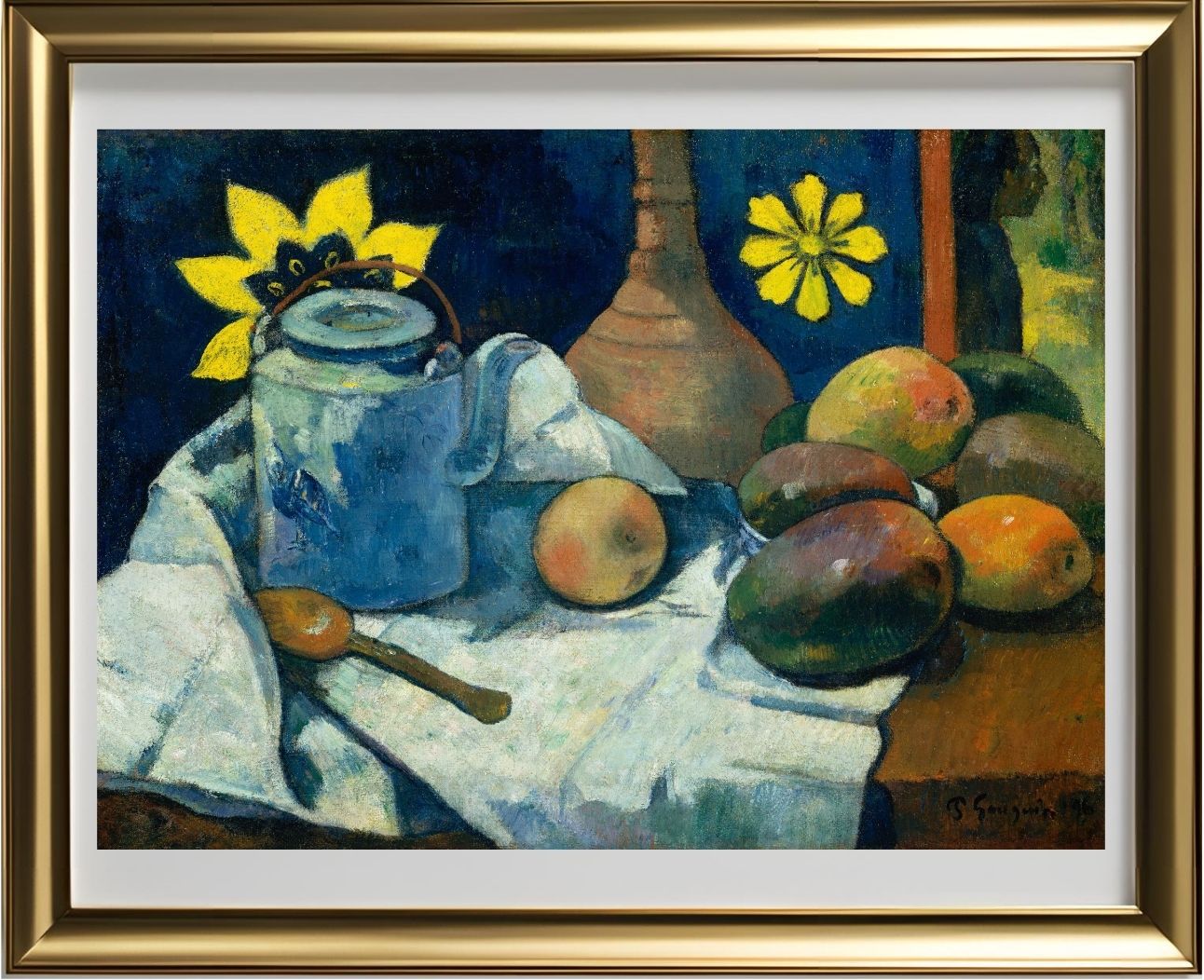 Still Life with Teapot and Fruit