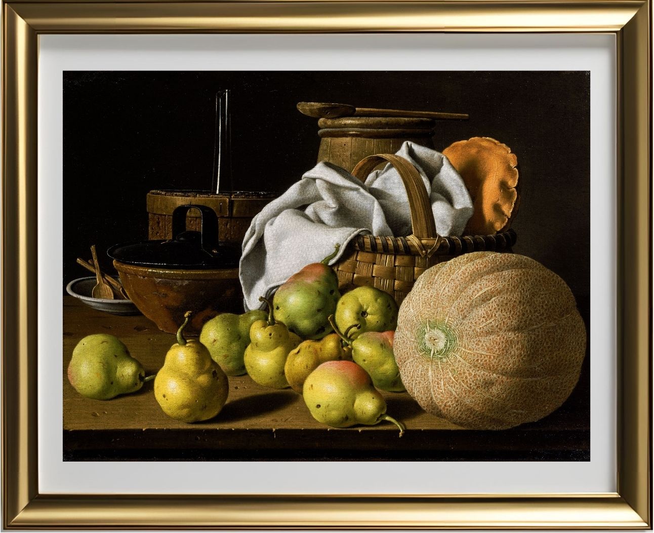 Still Life with Melon and Pears (c.1772)