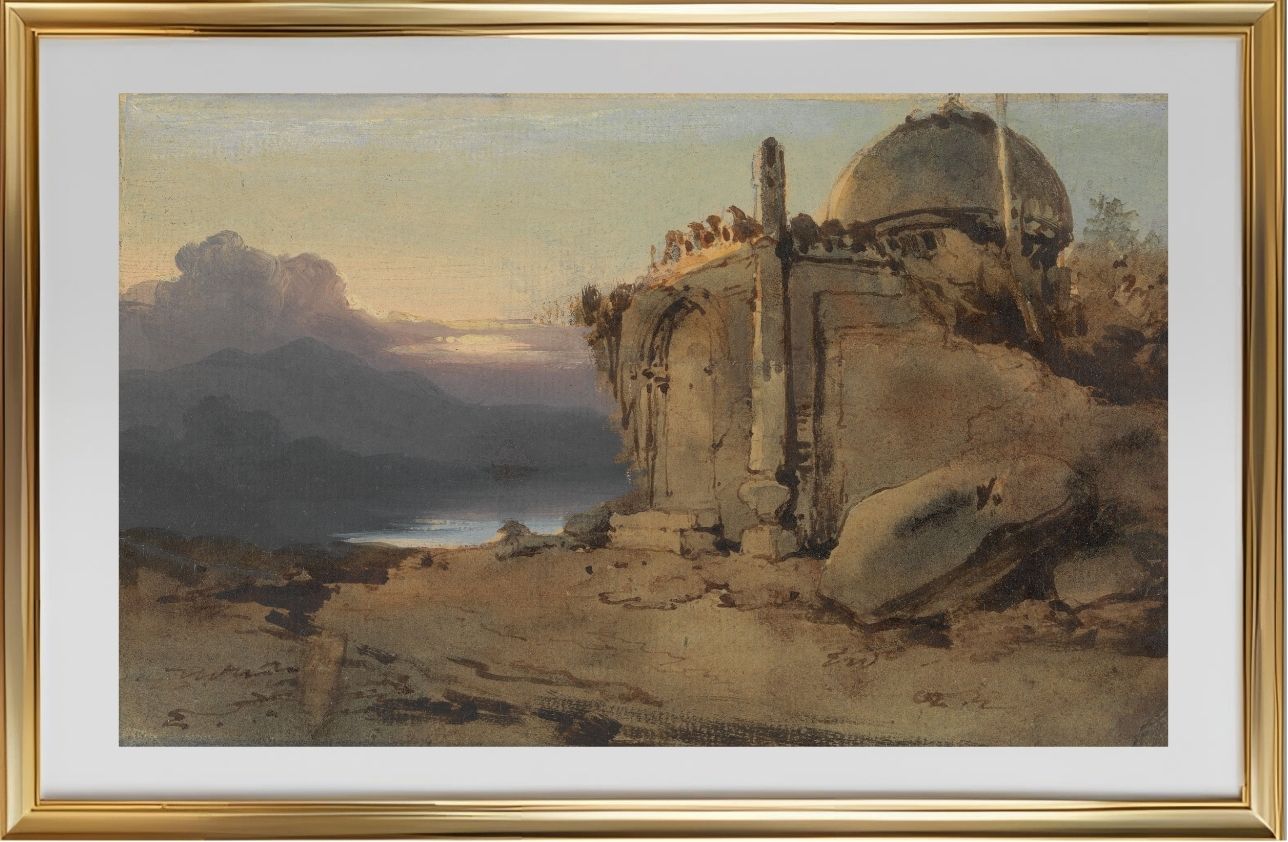 Ruins of a Temple, Sunset