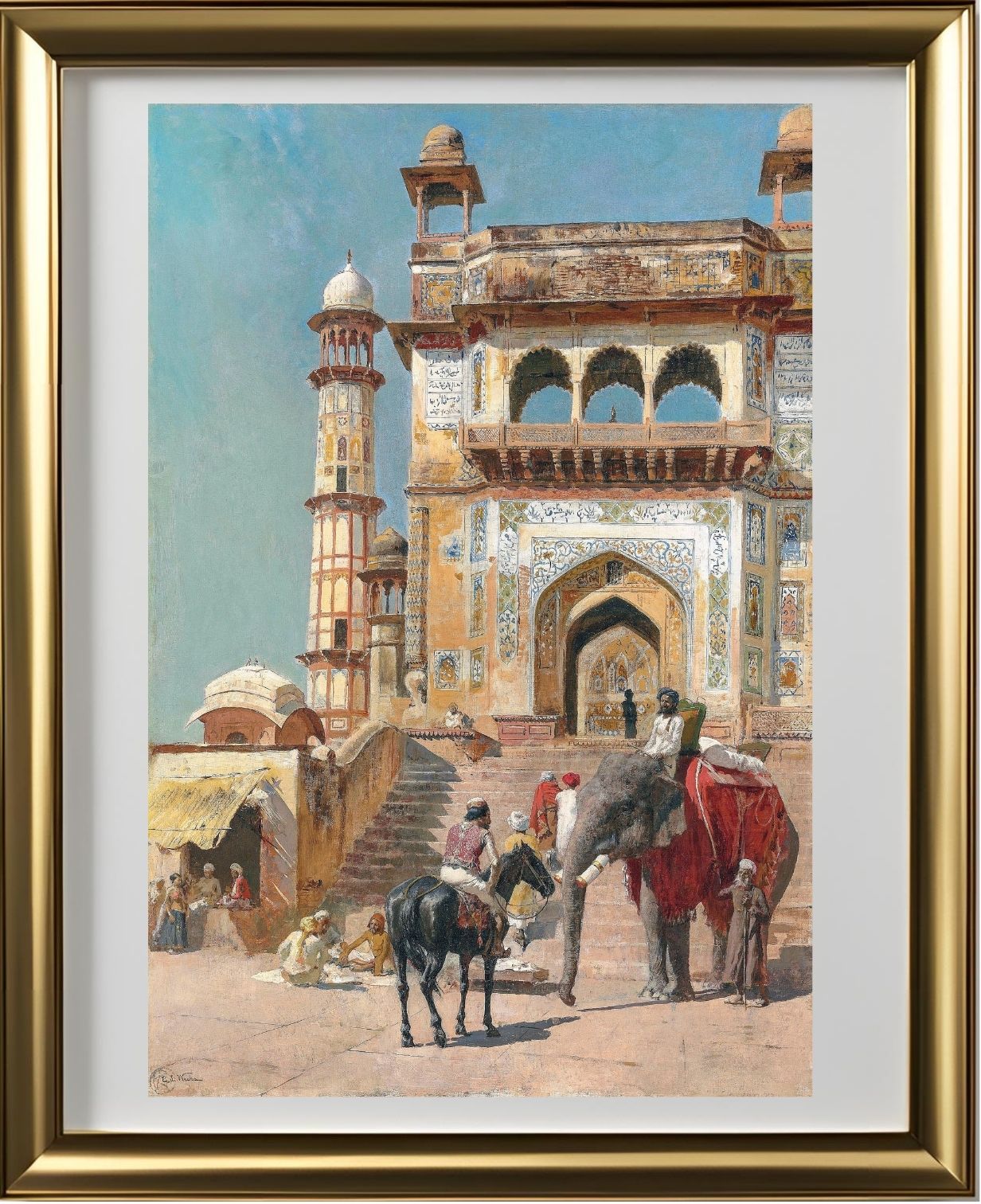 Before the great Jami Masjid mosque, Mathura, India