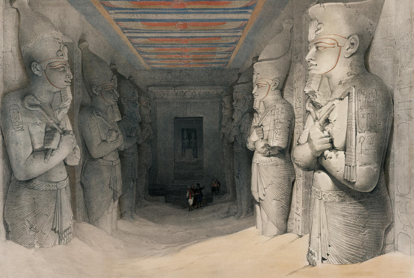 Interior of the Temple of Aboo Simbel Nubia