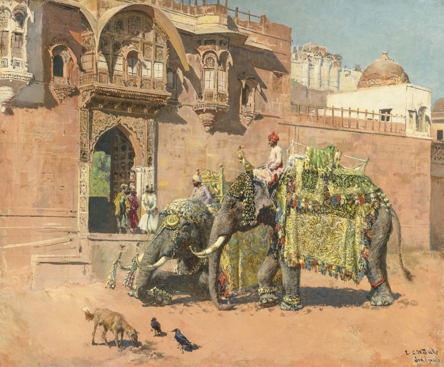Les éléphants du Rajah de Jodhpore