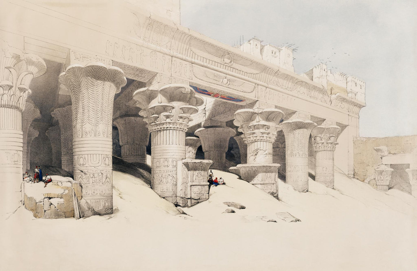 Portico of the Temple of Edfou Upper Egypt