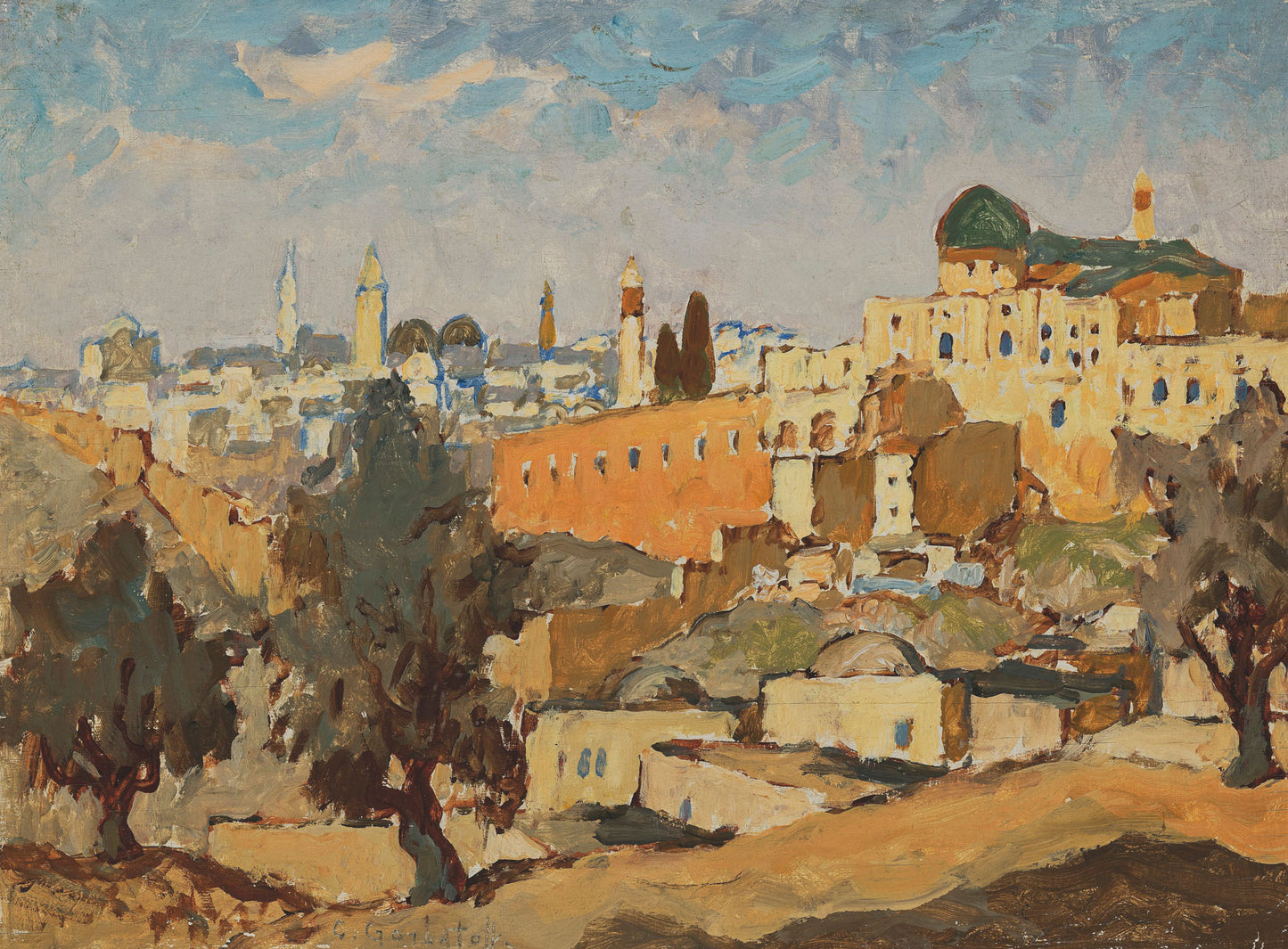View of Jerusalem from Silwan village