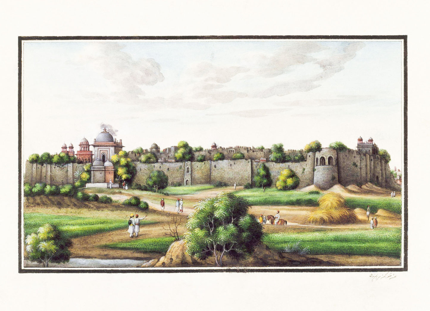Walls of the Purana Qila, Delhi