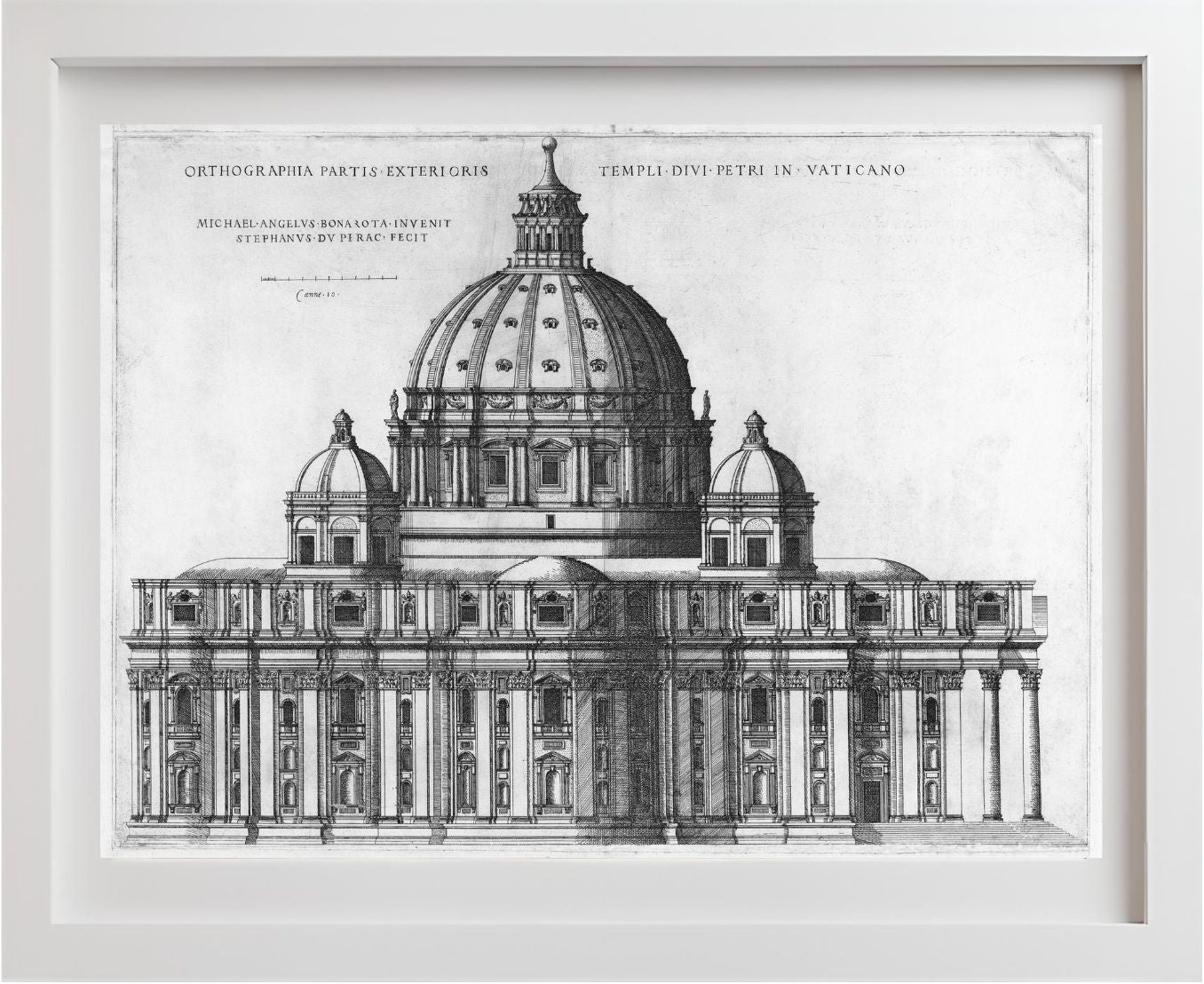 Elevation Showing the Exterior of Saint Peter's Basilica from the South as Conceived by Michelangelo