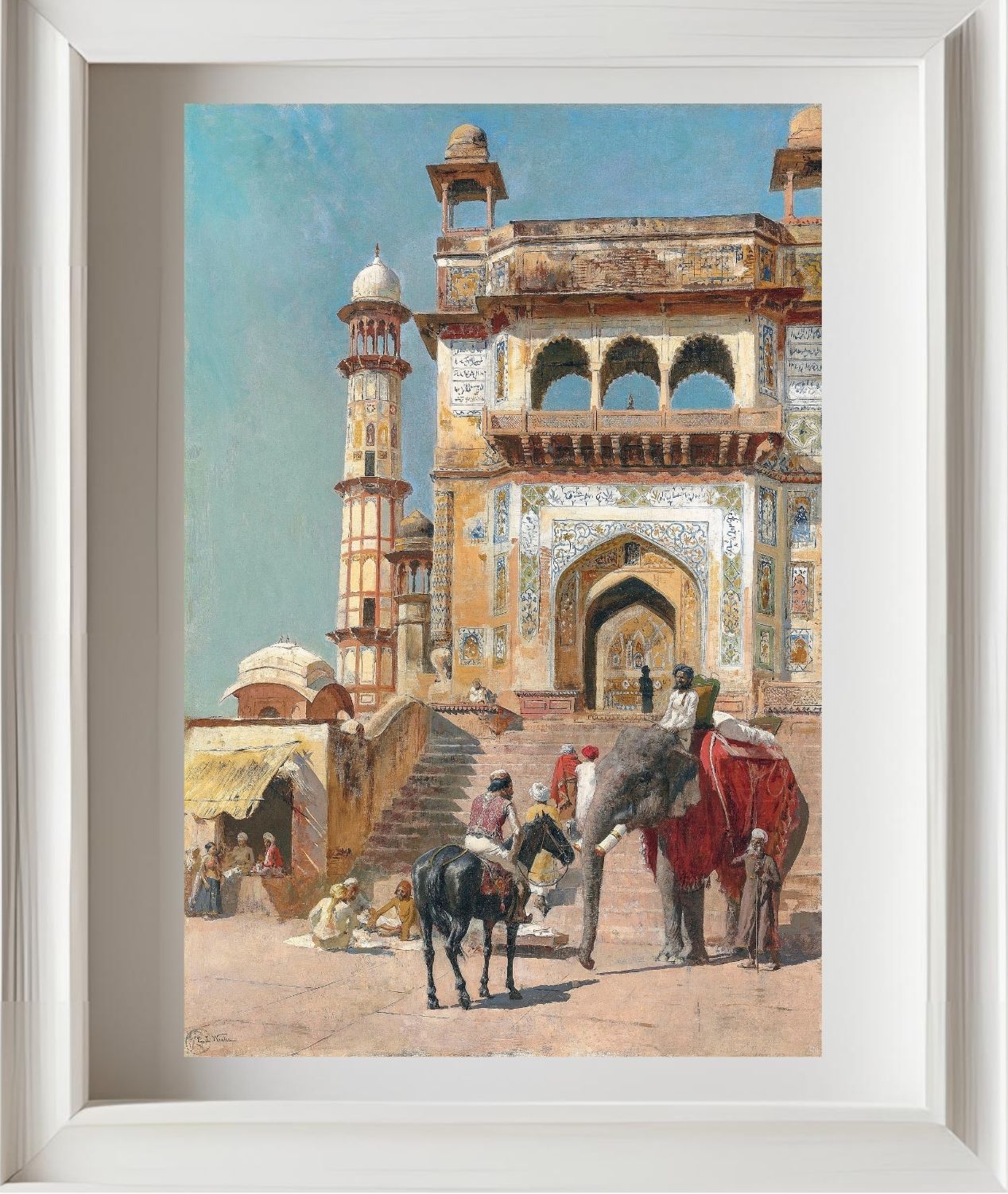 Before the great Jami Masjid mosque, Mathura, India