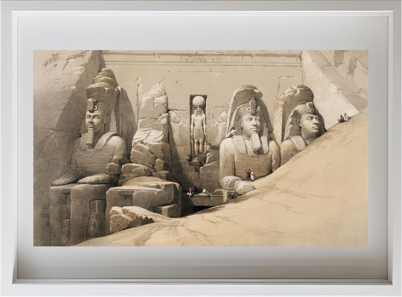 Front elevation of the Great Temple of Aboosimble Nubia
