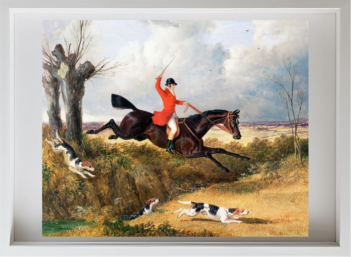 Foxhunting - Clearing a ditch
