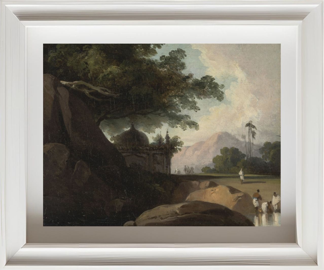 Indian Landscape with Temple