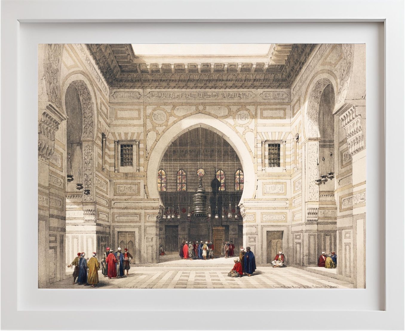 Interior of the mosque of the Sultan the Ghoree