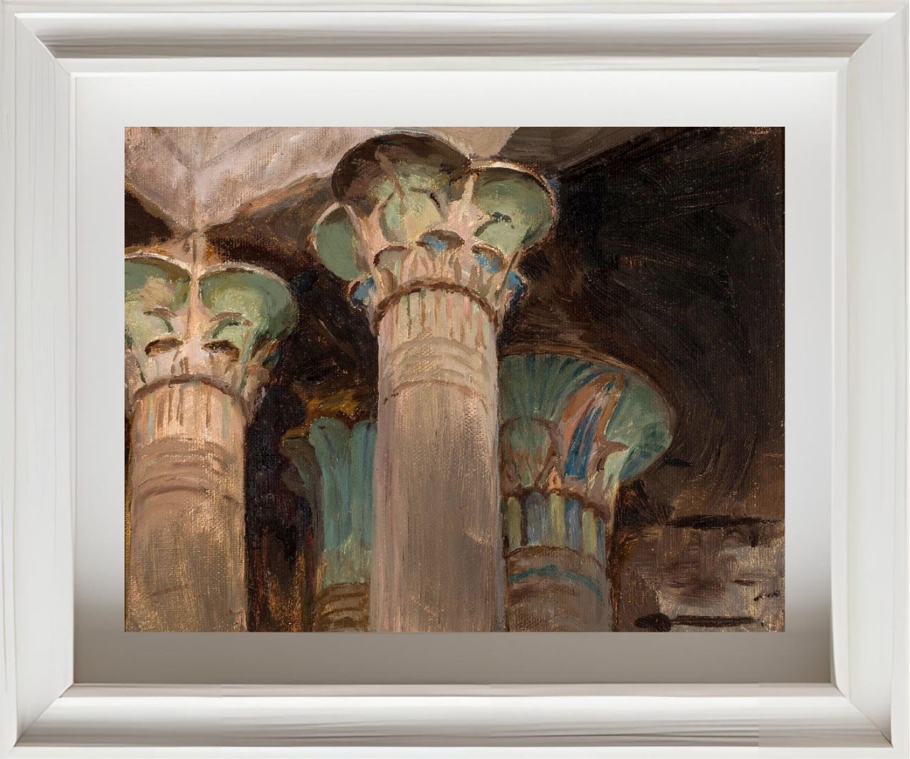 Isis – capitals in the temple of Isis. From the journey to Egypt