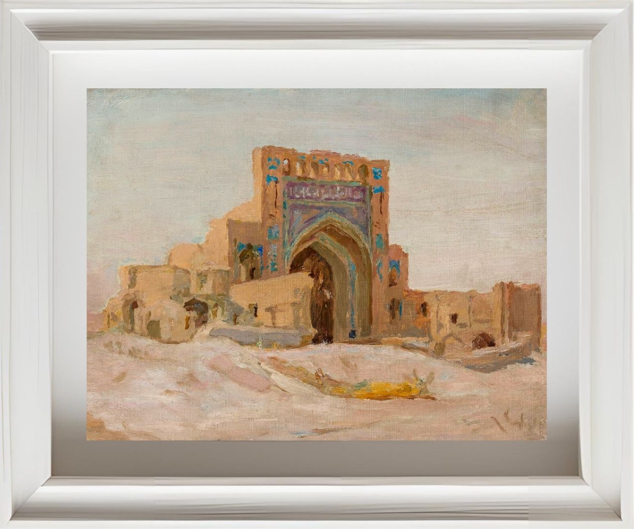 Old Persian mosque. From the journey to Turkestan