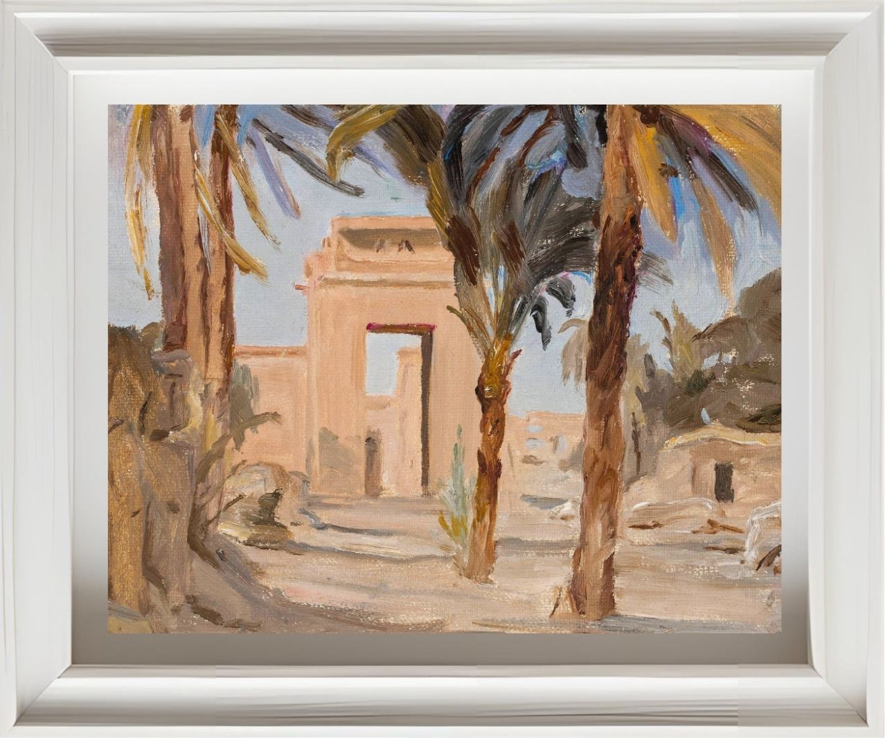 Entrance to the temple in Karnak. From the journey to Egypt