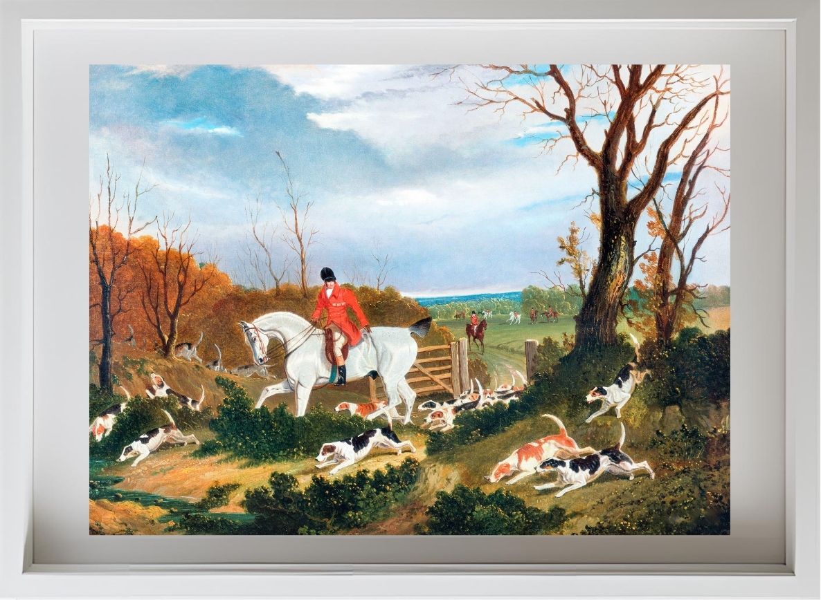 The Suffolk Hunt - Going to Cover near Herringswell