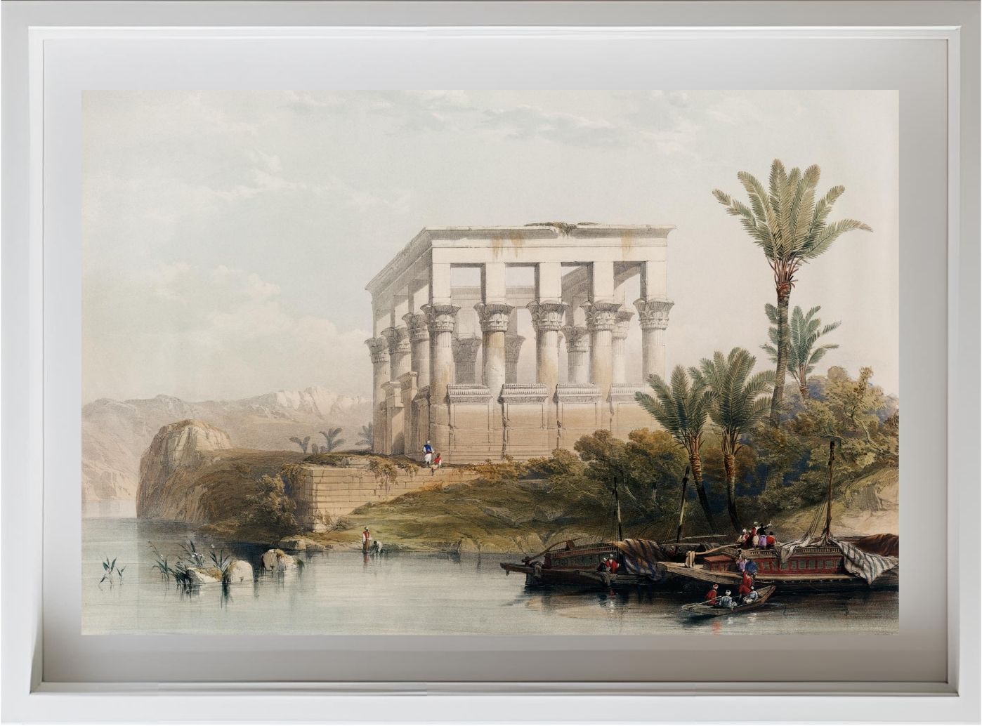 The hypaethral temple at Philae called the Bed of Pharaoh