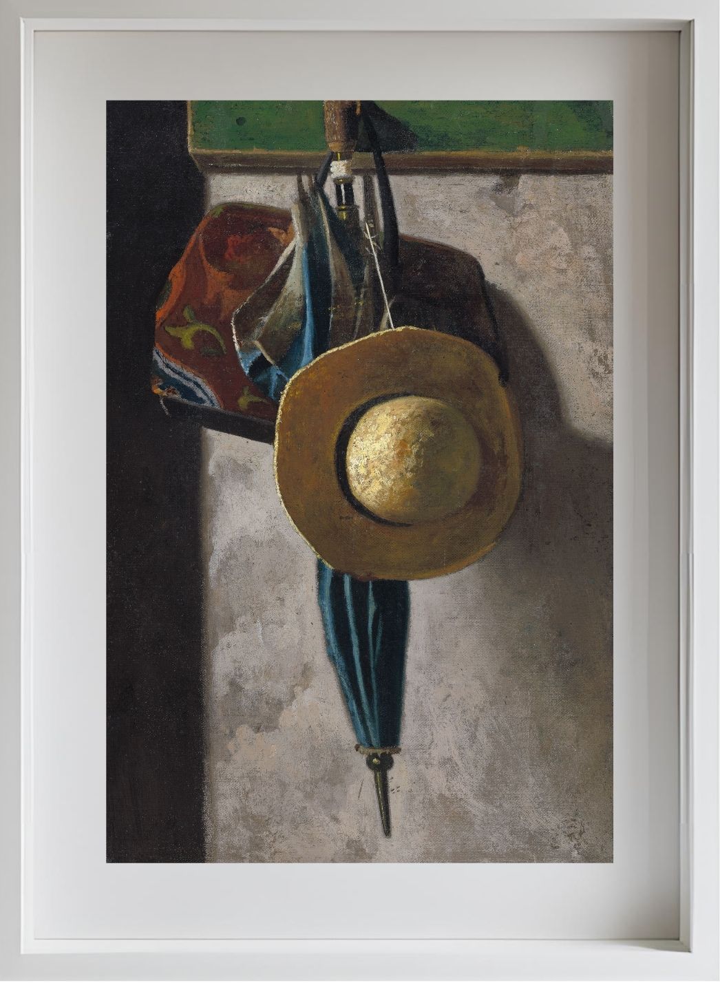 Straw Hat, Bag and Umbrella