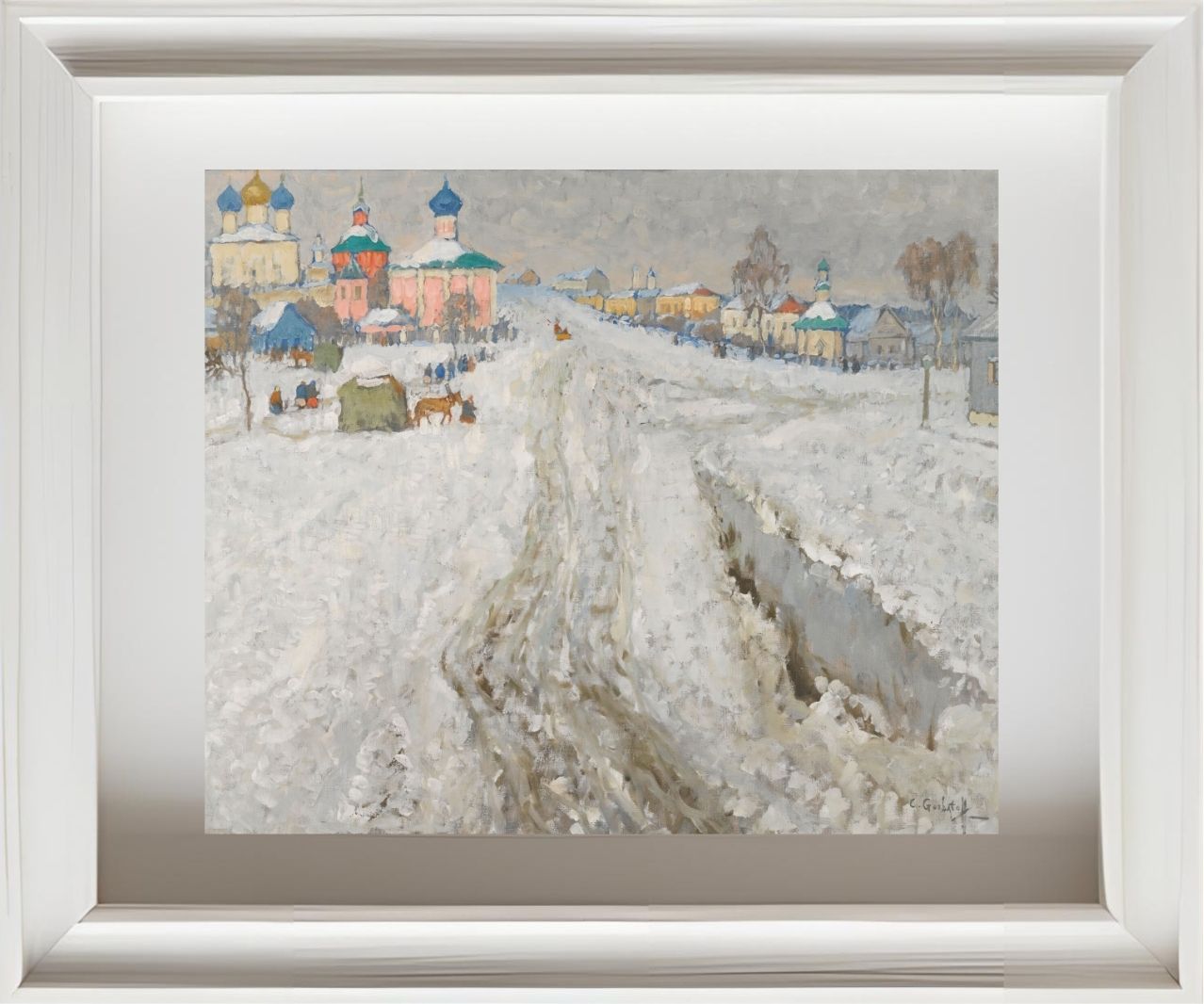 Russian Town Under The Snow