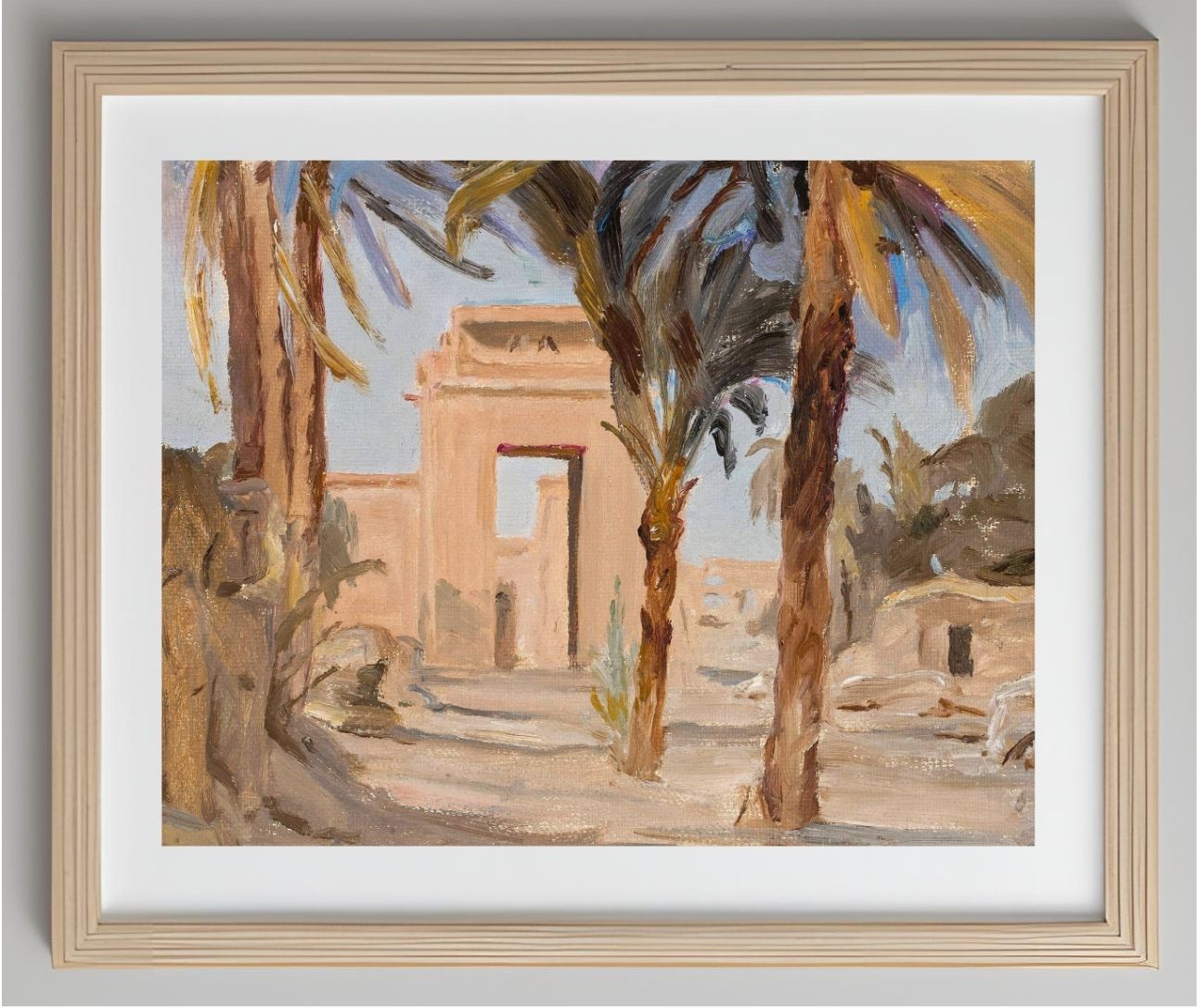 Entrance to the temple in Karnak. From the journey to Egypt