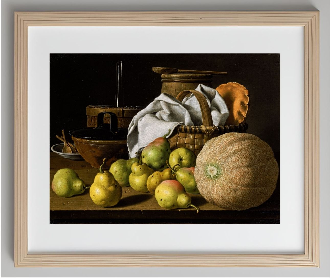 Still Life with Melon and Pears (c.1772)