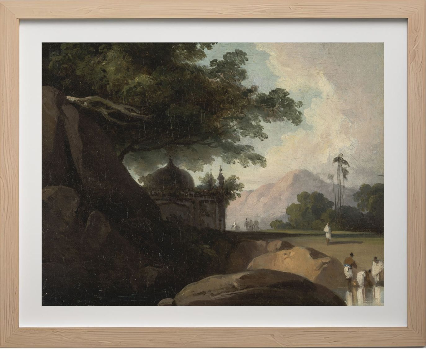 Indian Landscape with Temple