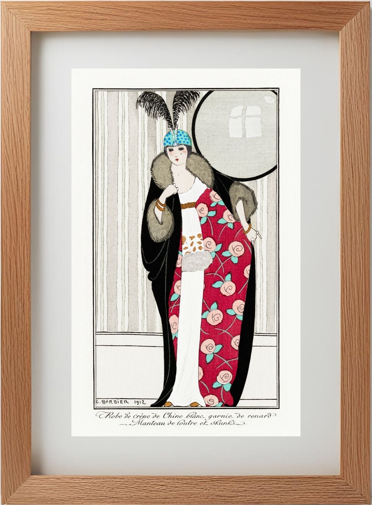 Robe de Crêpe de Chine Blanc