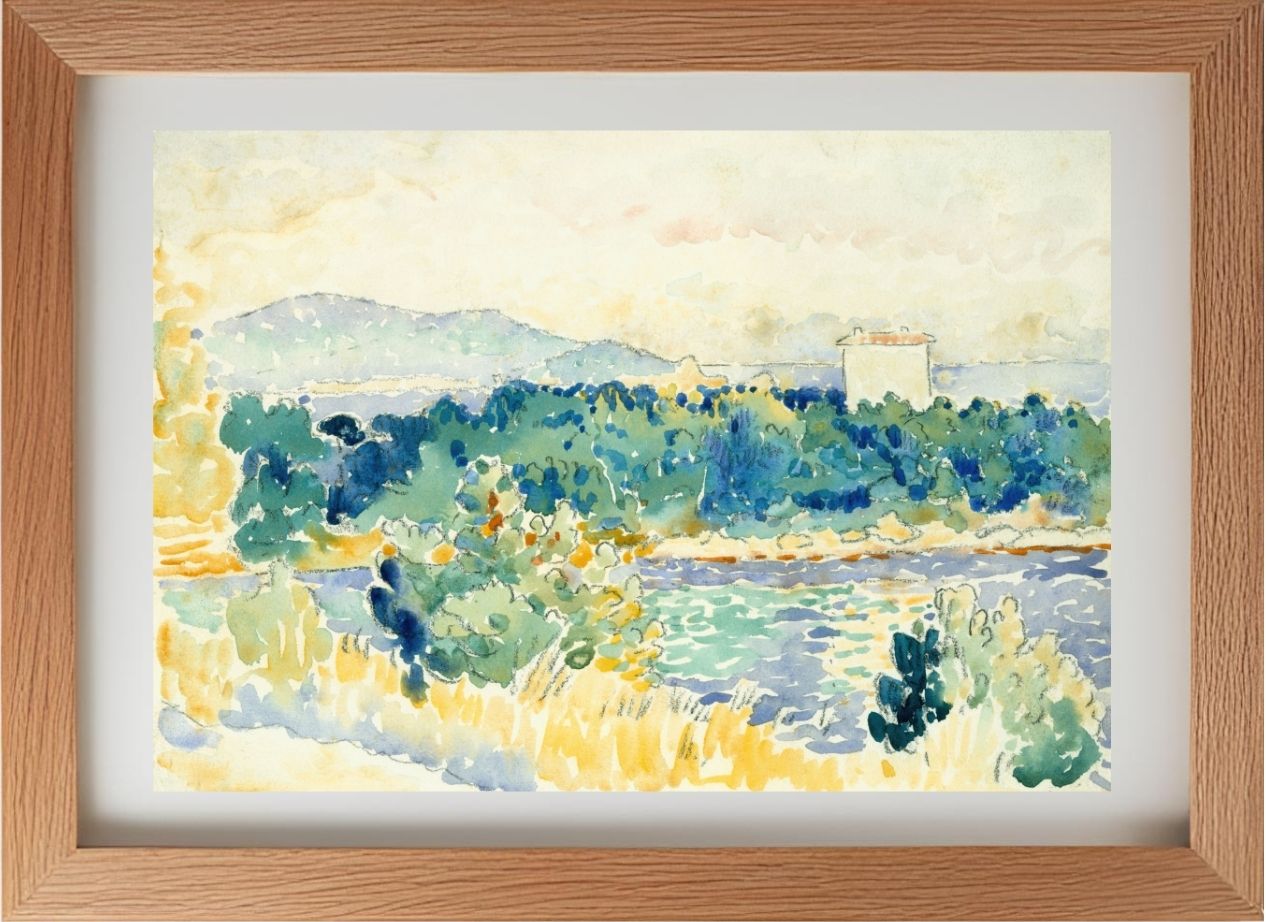 Mediterranean Landscape with a White House