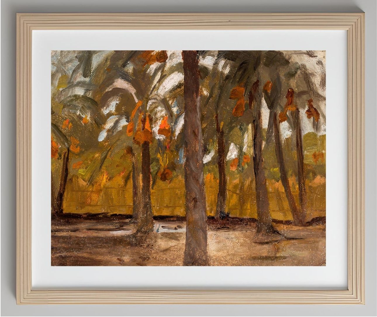 Egyptian palm forest. From the journey to Egypt