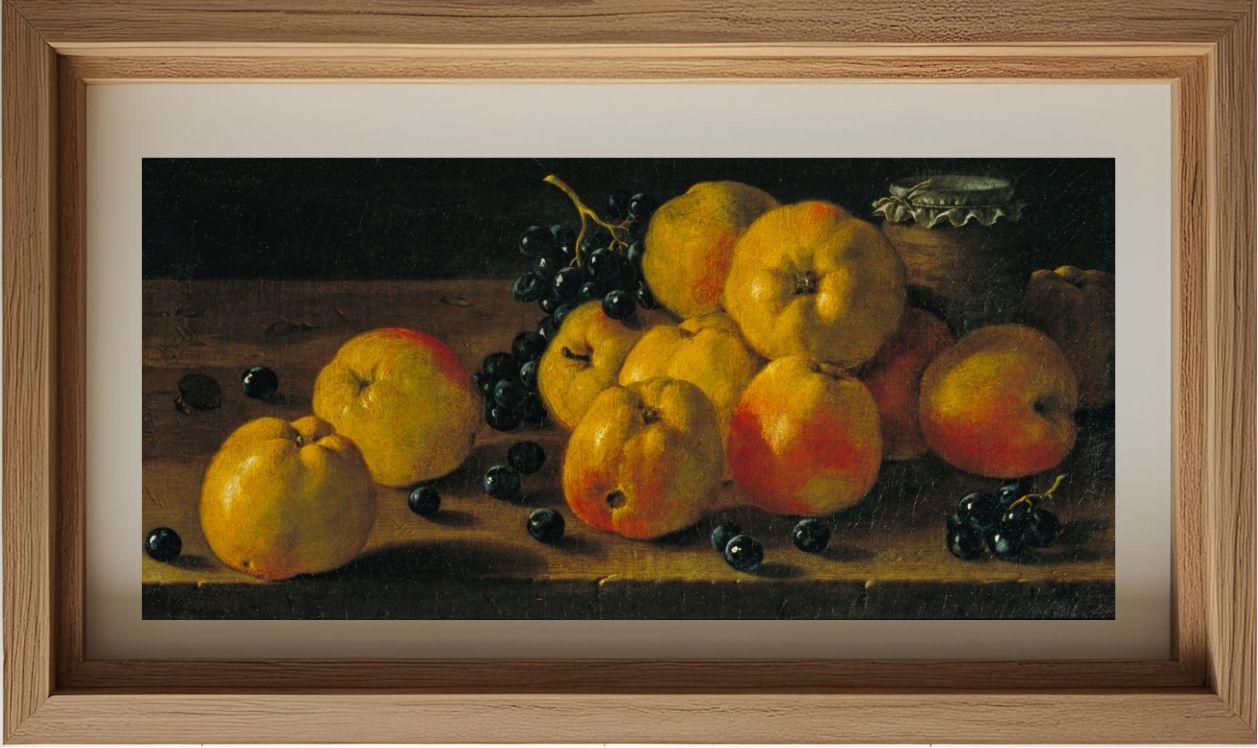 Still Life with Apples, Grapes and a Pot of Jam (18th century)