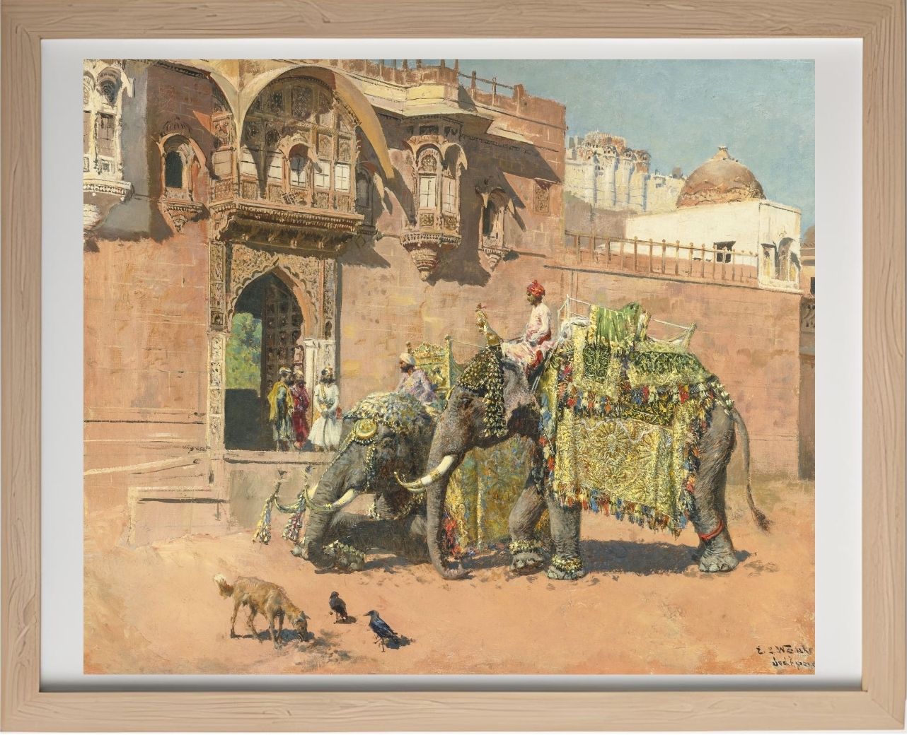 Les éléphants du Rajah de Jodhpore