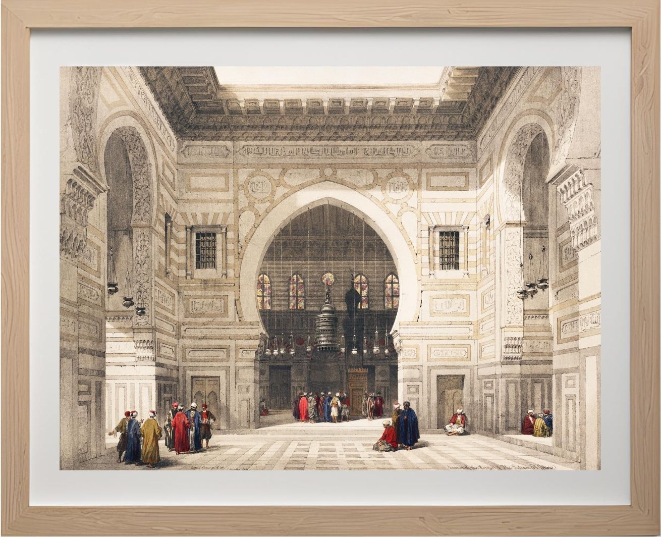 Interior of the mosque of the Sultan the Ghoree