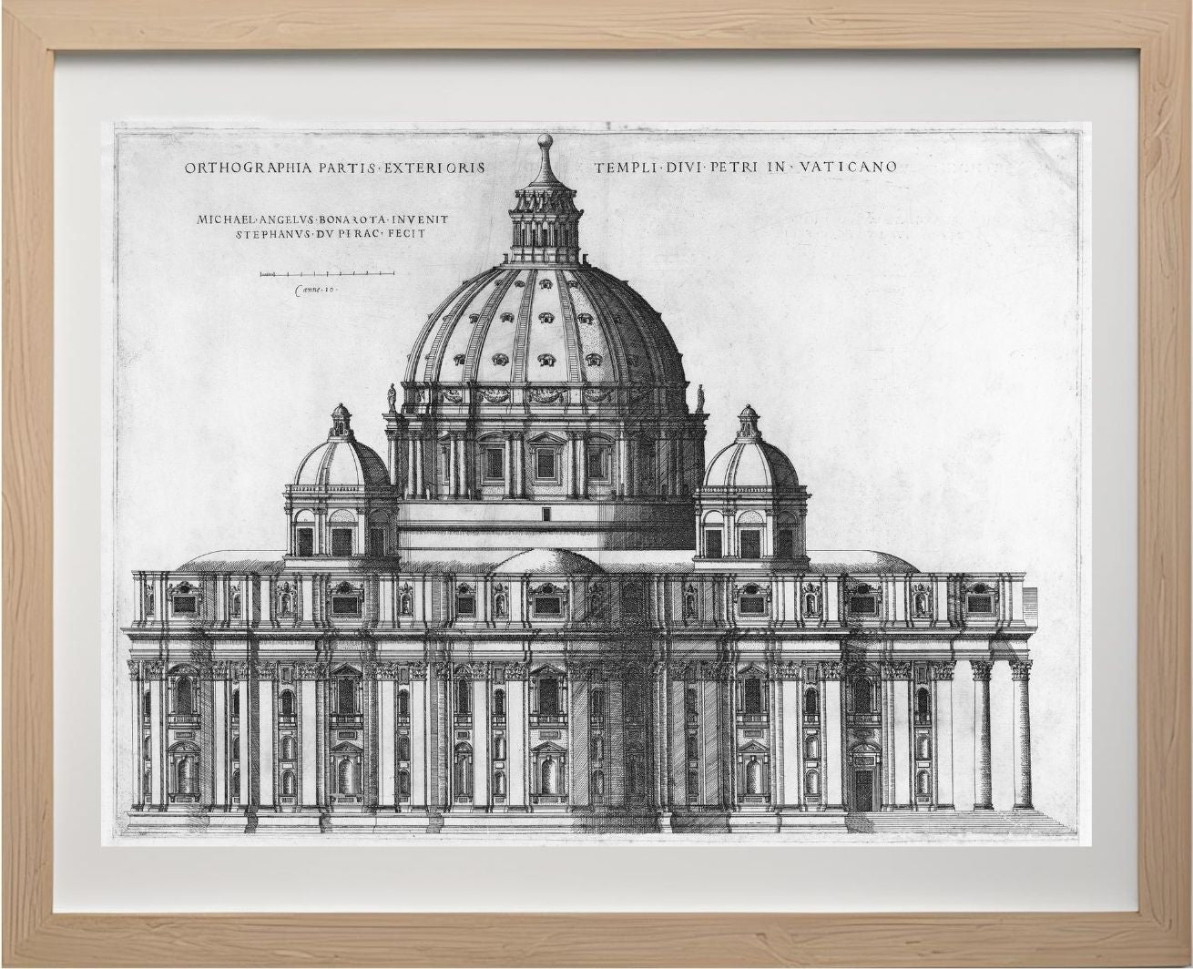 Elevation Showing the Exterior of Saint Peter's Basilica from the South as Conceived by Michelangelo